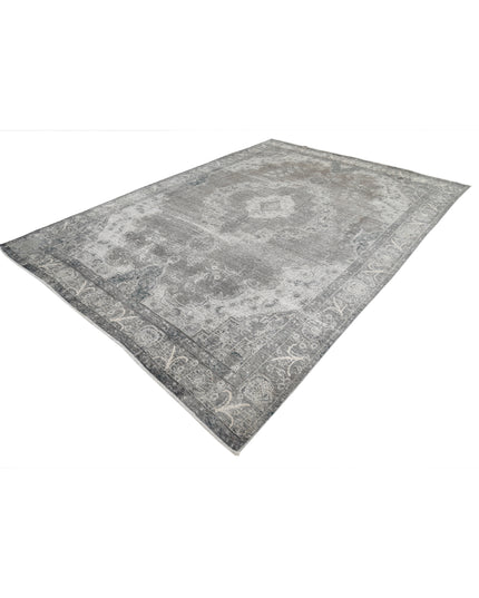 Tabriz 8' 5" X 12' 3" Hand Knotted Wool Rug 8' 5" X 12' 3" (257 X 373) / Grey / Wool