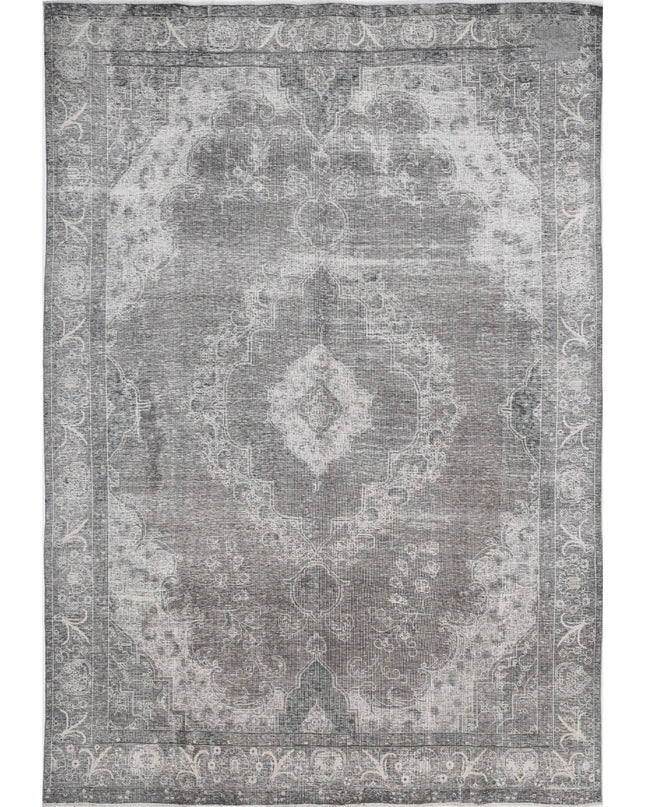 Tabriz 8' 5" X 12' 3" Hand Knotted Wool Rug 8' 5" X 12' 3" (257 X 373) / Grey / Wool