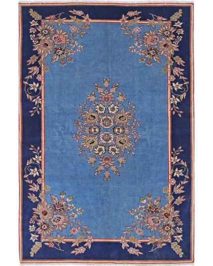 Tabriz 5' 0" X 7' 6" Hand Knotted Wool Rug 5' 0" X 7' 6" (152 X 229) / Blue / Wool
