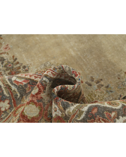 Tabriz 9' 10" X 12' 8" Hand Knotted Wool Rug 9' 10" X 12' 8" (300 X 386) / Taupe / Wool
