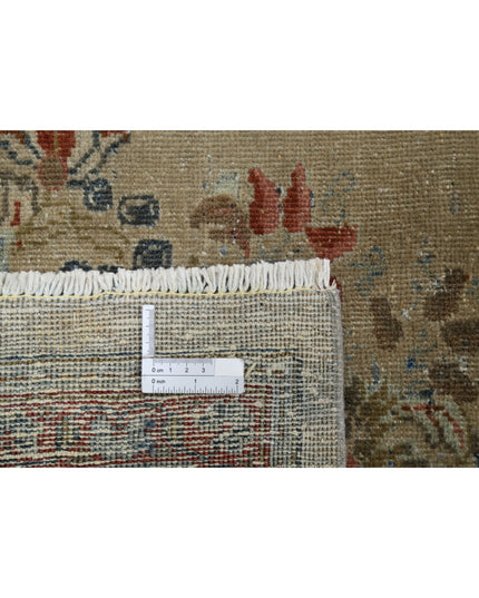 Tabriz 9' 10" X 12' 8" Hand Knotted Wool Rug 9' 10" X 12' 8" (300 X 386) / Taupe / Wool