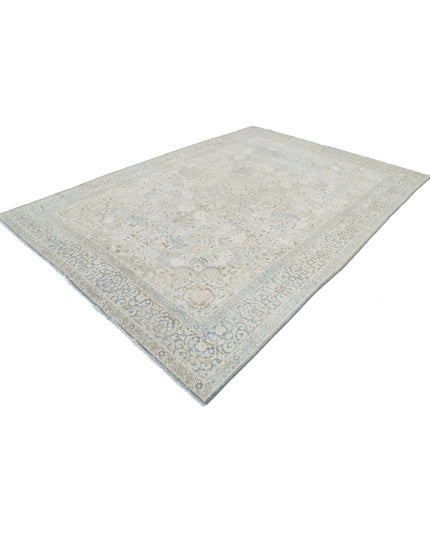 Tabriz 8' 2" X 11' 8" Hand Knotted Wool Rug 8' 2" X 11' 8" (249 X 356) / Ivory / Wool