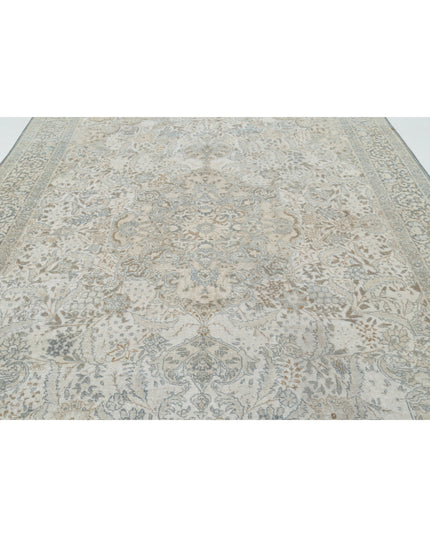 Tabriz 8' 2" X 11' 8" Hand Knotted Wool Rug 8' 2" X 11' 8" (249 X 356) / Ivory / Wool