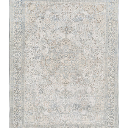 Tabriz 8' 2" X 11' 8" Hand Knotted Wool Rug 8' 2" X 11' 8" (249 X 356) / Ivory / Wool