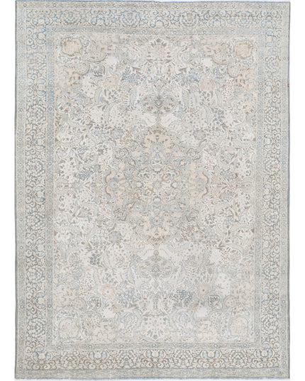 Tabriz 8' 2" X 11' 8" Hand Knotted Wool Rug 8' 2" X 11' 8" (249 X 356) / Ivory / Wool