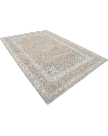 Tabriz 7' 10" X 11' 8" Hand Knotted Wool Rug 7' 10" X 11' 8" (239 X 356) / Rust / Wool