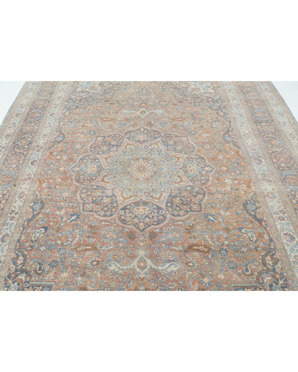 Tabriz 7' 10" X 11' 8" Hand Knotted Wool Rug 7' 10" X 11' 8" (239 X 356) / Rust / Wool