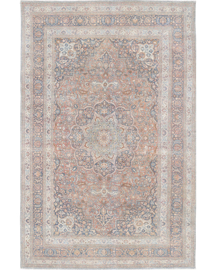 Tabriz 7' 10" X 11' 8" Hand Knotted Wool Rug 7' 10" X 11' 8" (239 X 356) / Rust / Wool