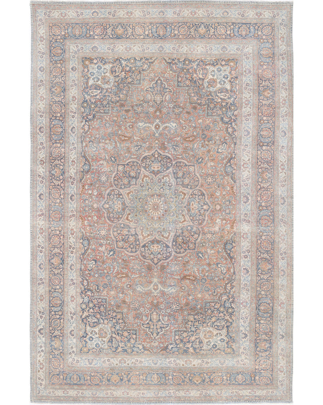 Tabriz 7' 10" X 11' 8" Hand Knotted Wool Rug 7' 10" X 11' 8" (239 X 356) / Rust / Wool