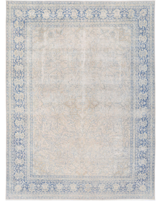 Tabriz 10' 9" X 14' 4" Hand Knotted Wool Rug 10' 9" X 14' 4" (328 X 437) / Beige / Wool