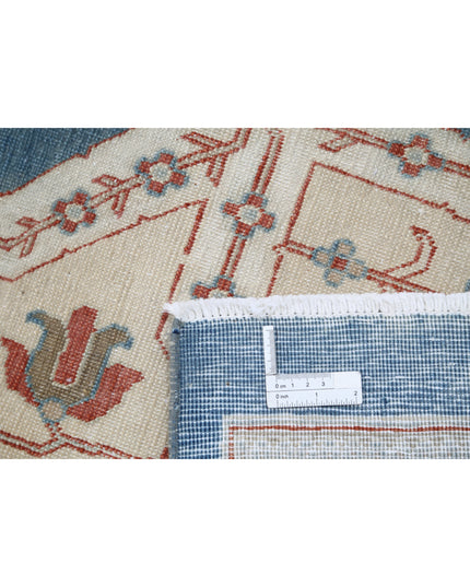 Tabriz 8' 0" X 11' 11" Hand Knotted Wool Rug 8' 0" X 11' 11" (244 X 363) / Blue / Wool