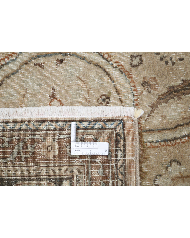 Tabriz 9' 11" X 12' 9" Hand Knotted Wool Rug 9' 11" X 12' 9" (302 X 389) / Taupe / Wool