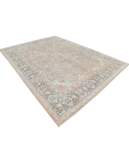 Tabriz 8' 8" X 11' 10" Hand Knotted Wool Rug 8' 8" X 11' 10" (264 X 361) / Taupe / Wool