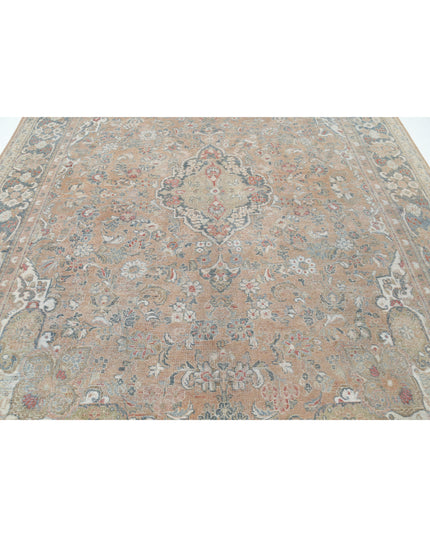Tabriz 8' 8" X 11' 10" Hand Knotted Wool Rug 8' 8" X 11' 10" (264 X 361) / Taupe / Wool