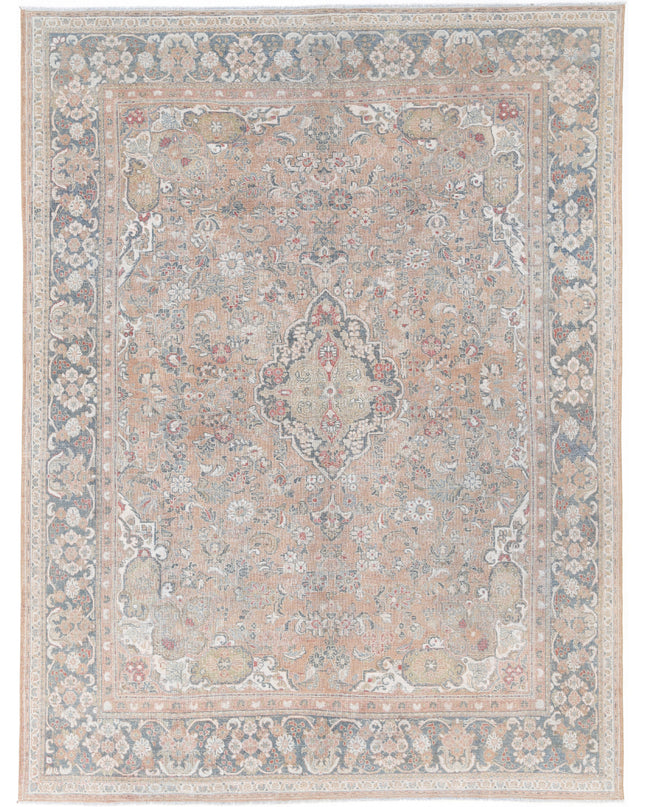 Tabriz 8' 8" X 11' 10" Hand Knotted Wool Rug 8' 8" X 11' 10" (264 X 361) / Taupe / Wool