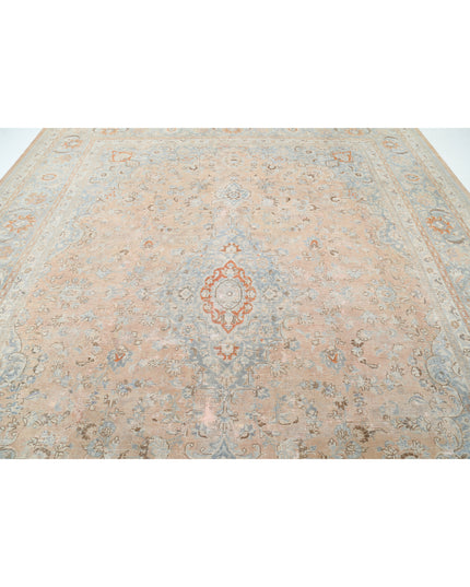 Tabriz 11' 2" X 14' 1" Hand Knotted Wool Rug 11' 2" X 14' 1" (340 X 429) / Taupe / Wool