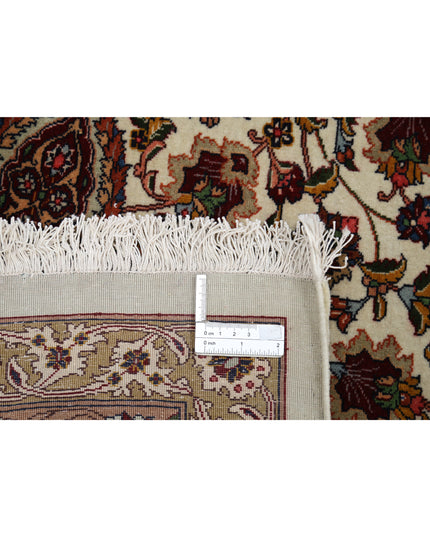 Tabriz 11' 1" X 16' 0" Hand Knotted Wool & Silk Rug 11' 1" X 16' 0" (338 X 488) / Ivory / Wool & Silk