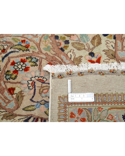 Tabriz 12' 10" X 19' 6" Hand Knotted Wool & Silk Rug 12' 10" X 19' 6" (391 X 594) / Ivory / Wool & Silk