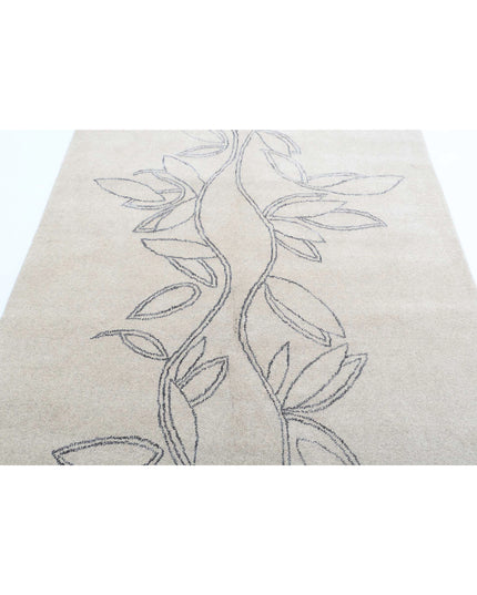 Texture 4' 7" X 6' 1" Hand Knotted Wool Rug 4' 7" X 6' 1" (140 X 185) / Beige / Wool