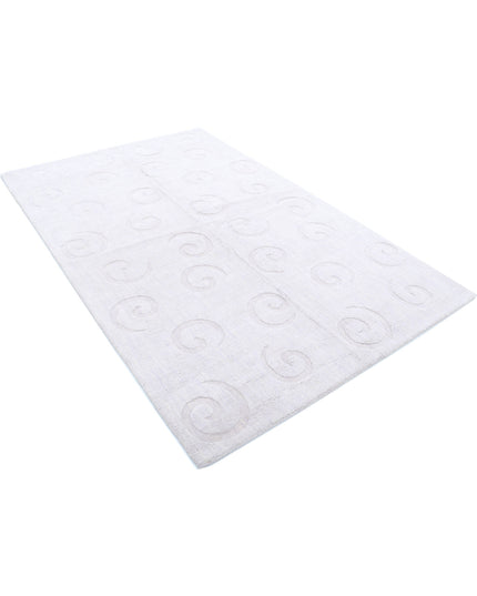 Texture 5' 0" X 7' 11" Hand Made Wool Rug 5' 0" X 7' 11" (152 X 241) / Lilac / Wool