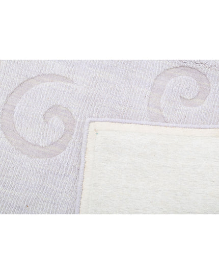 Texture 5' 0" X 7' 11" Hand Made Wool Rug 5' 0" X 7' 11" (152 X 241) / Lilac / Wool