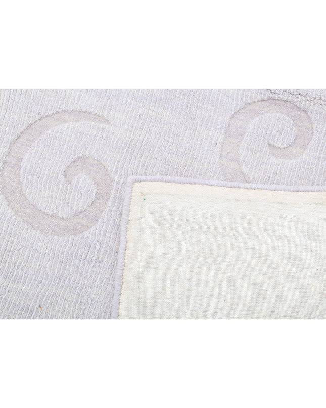 Texture 5' 0" X 7' 11" Hand Made Wool Rug 5' 0" X 7' 11" (152 X 241) / Lilac / Wool