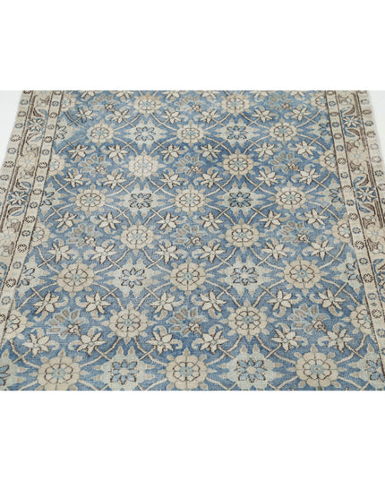Varamin 3' 3" X 5' 0" Hand Knotted Wool Rug 3' 3" X 5' 0" (99 X 152) / Blue / Wool