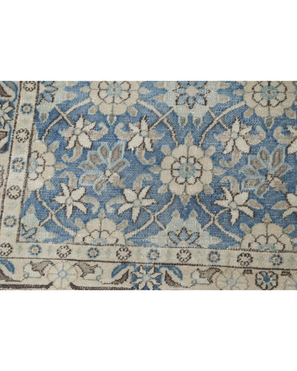 Varamin 3' 3" X 5' 0" Hand Knotted Wool Rug 3' 3" X 5' 0" (99 X 152) / Blue / Wool