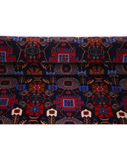 Varamin 3' 3" X 12' 8" Hand Knotted Wool Rug 3' 3" X 12' 8" (99 X 386) / Blue / Wool