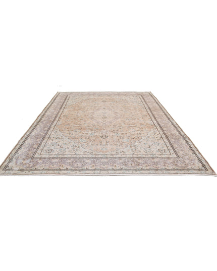 Vintage 9' 6" X 11' 11" Hand Knotted Wool Rug 9' 6" X 11' 11" (290 X 363) / Taupe / Wool