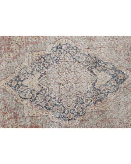 Vintage 9' 6" X 12' 9" Hand Knotted Wool Rug 9' 6" X 12' 9" (290 X 389) / Rust / Wool