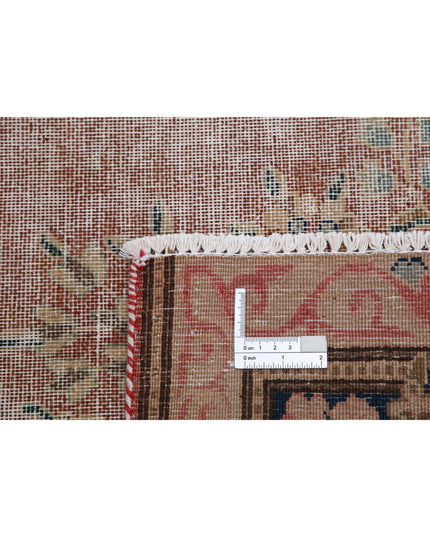 Vintage 9' 6" X 12' 9" Hand Knotted Wool Rug 9' 6" X 12' 9" (290 X 389) / Rust / Wool