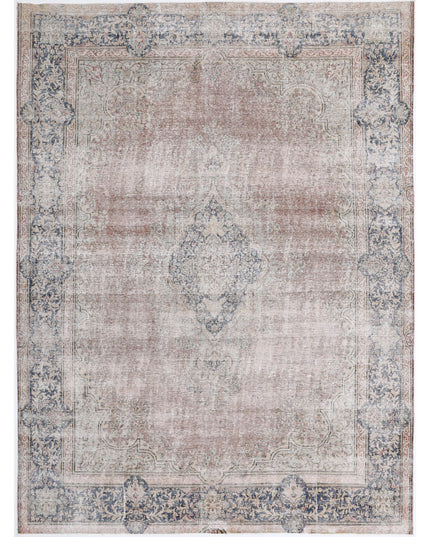 Vintage 9' 6" X 12' 9" Hand Knotted Wool Rug 9' 6" X 12' 9" (290 X 389) / Rust / Wool