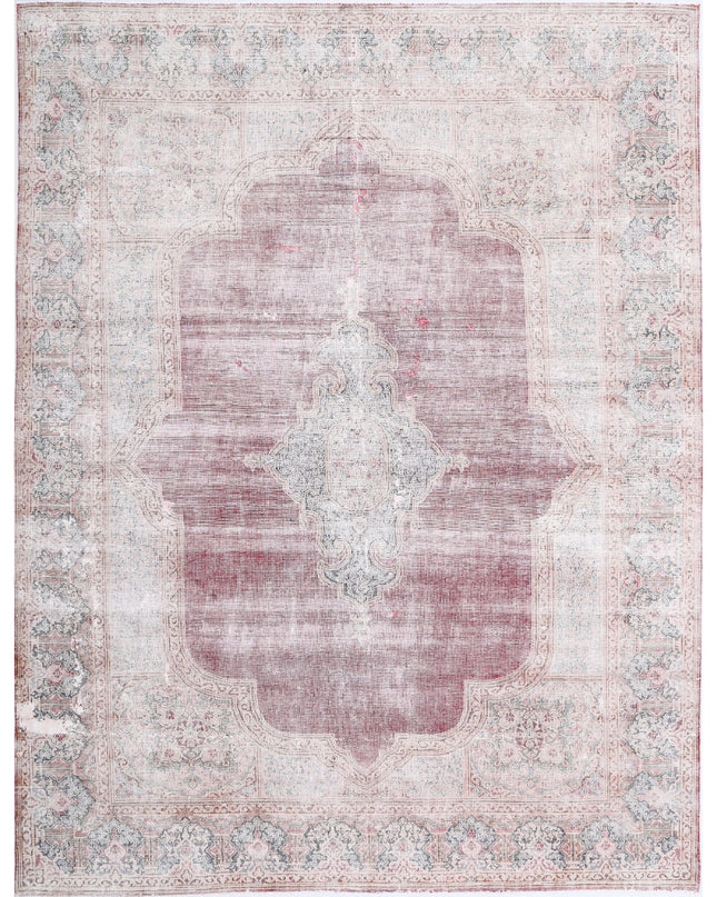 Vintage 9' 11" X 12' 7" Hand Knotted Wool Rug 9' 11" X 12' 7" (302 X 383) / Red / Wool