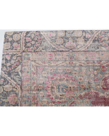Vintage 8' 5" X 11' 2" Hand Knotted Wool Rug 8' 5" X 11' 2" (257 X 340) / Burgundy / Wool