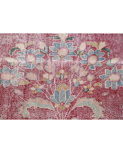 Vintage 8' 5" X 11' 2" Hand Knotted Wool Rug 8' 5" X 11' 2" (257 X 340) / Burgundy / Wool