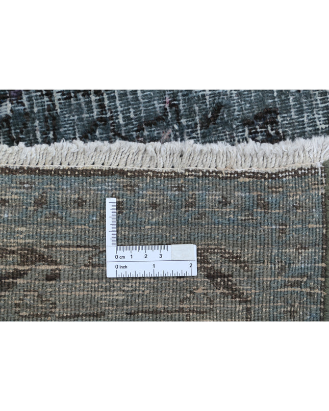 Vintage 7' 11" X 10' 10" Hand Knotted Wool Rug 7' 11" X 10' 10" (241 X 330) / Blue / Wool