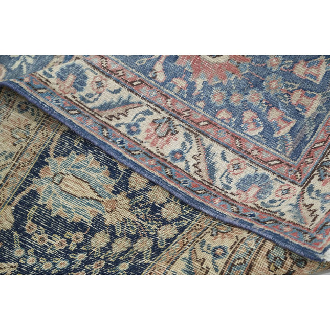 Vintage 11' 9" X 15' 2" Hand Knotted Wool Rug 11' 9" X 15' 2" (358 X 462) / Blue / Brown
