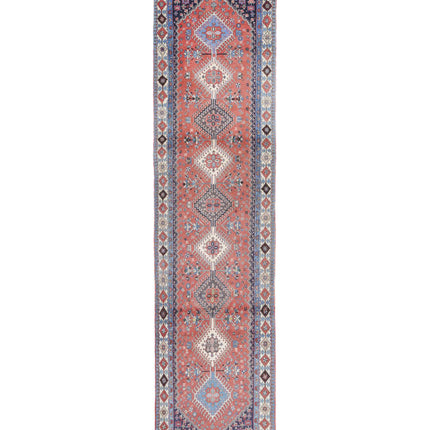 Yalameh 2' 8" X 12' 1" Hand Knotted Wool Rug 2' 8" X 12' 1" (81 X 368) / Rust / Wool