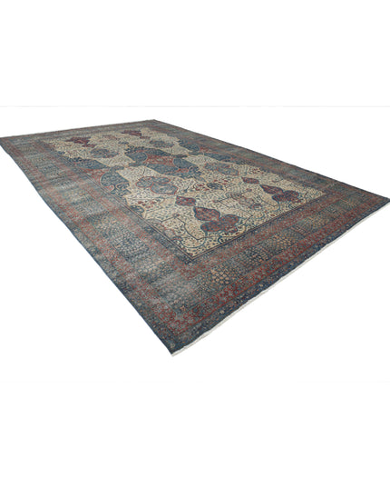 Yazd 11' 8" X 18' 4" Hand Knotted Wool Rug 11' 8" X 18' 4" (356 X 559) / Ivory / Wool