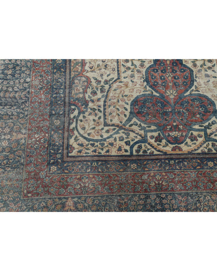 Yazd 11' 8" X 18' 4" Hand Knotted Wool Rug 11' 8" X 18' 4" (356 X 559) / Ivory / Wool