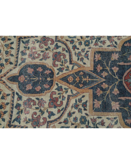 Yazd 11' 8" X 18' 4" Hand Knotted Wool Rug 11' 8" X 18' 4" (356 X 559) / Ivory / Wool