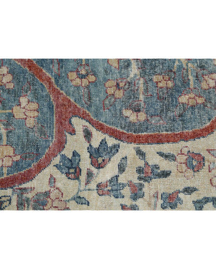 Yazd 11' 8" X 18' 4" Hand Knotted Wool Rug 11' 8" X 18' 4" (356 X 559) / Ivory / Wool