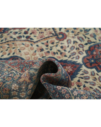 Yazd 11' 8" X 18' 4" Hand Knotted Wool Rug 11' 8" X 18' 4" (356 X 559) / Ivory / Wool