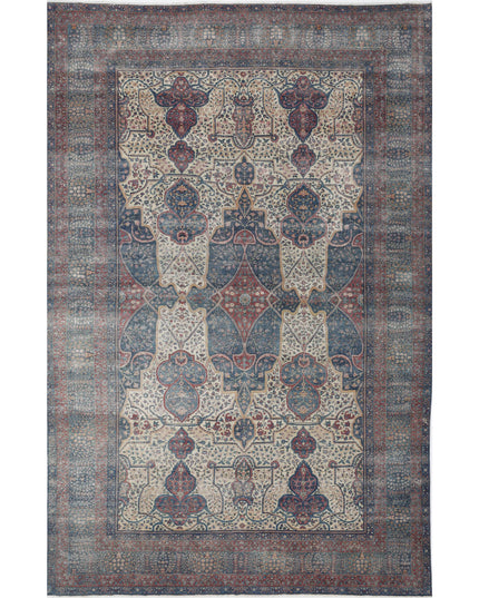 Yazd 11' 8" X 18' 4" Hand Knotted Wool Rug 11' 8" X 18' 4" (356 X 559) / Ivory / Wool