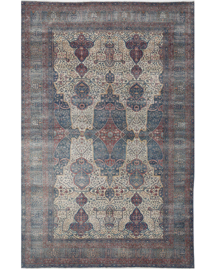 Yazd 11' 8" X 18' 4" Hand Knotted Wool Rug 11' 8" X 18' 4" (356 X 559) / Ivory / Wool