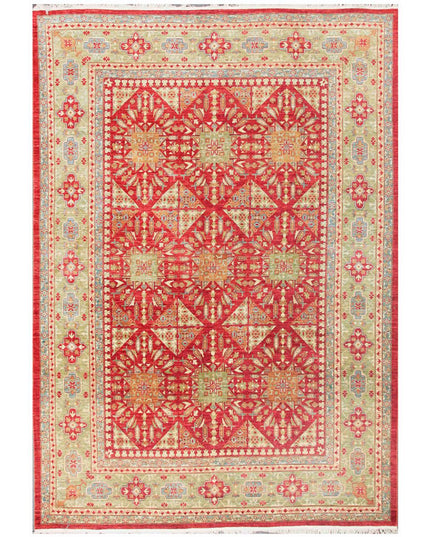 Ziegler 10' 4" X 14' 2" Hand Knotted Wool Rug 10' 4" X 14' 2" (315 X 432) / Red / Wool