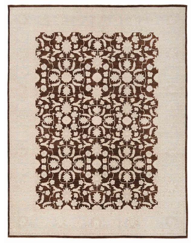 Ziegler 9' 0" X 12' 0" Hand Knotted Wool Rug 9' 0" X 12' 0" (274 X 366) / Brown / Wool