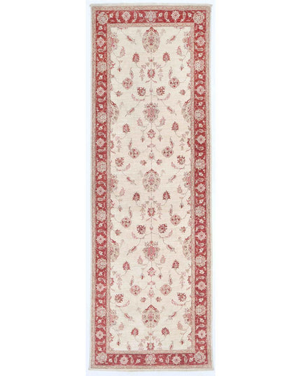 Ziegler 3' 4" X 9' 8" Hand Knotted Wool Rug 3' 4" X 9' 8" (101 X 295) / Ivory / Wool