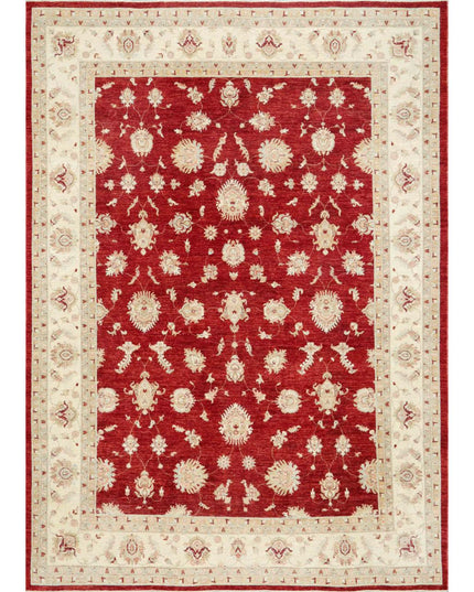 Ziegler 9' 10" X 13' 8" Hand Knotted Wool Rug 9' 10" X 13' 8" (300 X 417) / Red / Wool